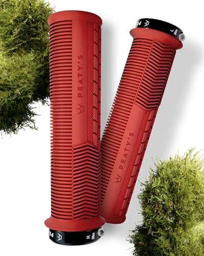 Peaty's Monarch Mushroom Thick grips red
