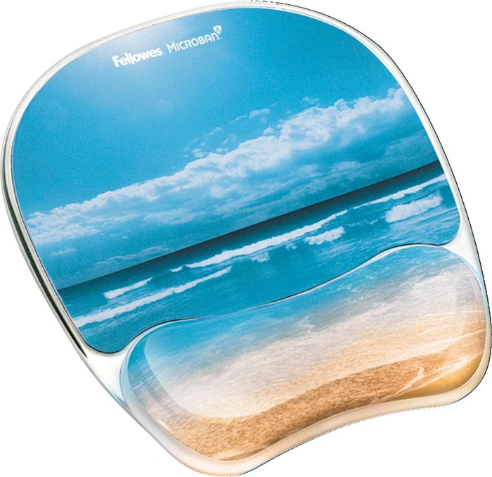 Fellowes Photo gel wrist rest with mousepad, Sandstrand (9179301)