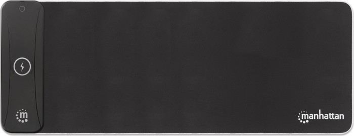 Manhattan XXL RGB LED Gaming mousepad with wireless induction charger, 800x350mm, black (425513)
