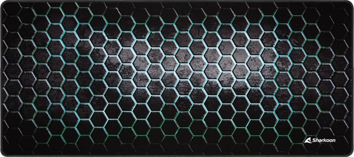 Sharkoon Skiller SGP30 XXL Mesh, Gaming Mouse Mat, dark grey/turquoise (4044951032181)