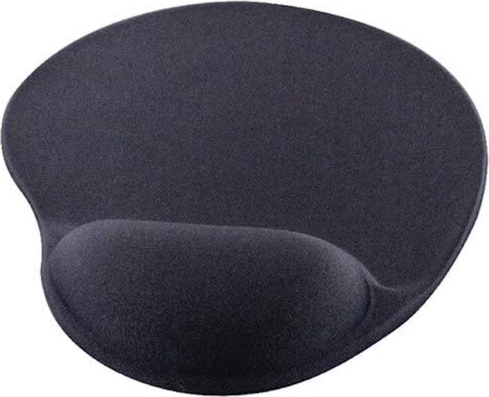 Q-Connect gel-mousepad with wrist rest, 262x225mm, black (KF02213)