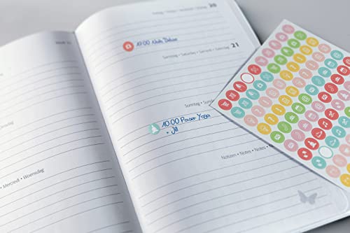 Sigel weekly calendar Jolie A5 2024, green happiness (J4303)