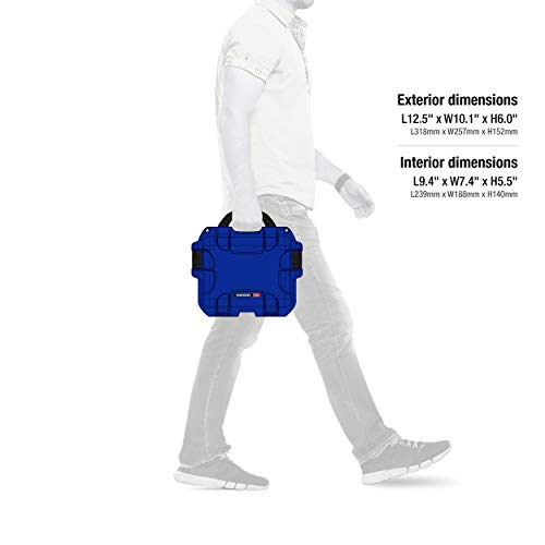 Nanuk 905 Waterproof Hard Case with Foam Insert for Sennheiser EW/Sony UWP/Senal Microphone Set - Blue
