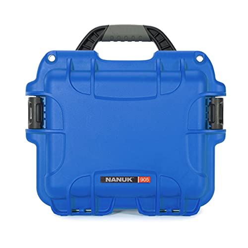 Nanuk 905 Waterproof Hard Case with Foam Insert for Sennheiser EW/Sony UWP/Senal Microphone Set - Blue