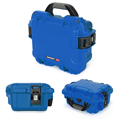 Nanuk 905 Waterproof Hard Case with Foam Insert for Sennheiser EW/Sony UWP/Senal Microphone Set - Blue