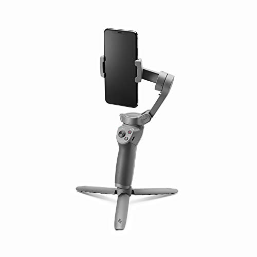 DJI Osmo Mobile 3 Combo Include Carrying Case and Grip Tripod Foldable Handheld 3-Axis Smartphone Gimbal Stabilizer Vlog YouTube Live Video for iPhone Android