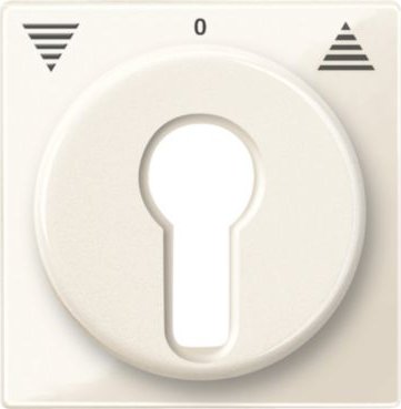 Merten System M central plate thermoplast brillant, white (319444)