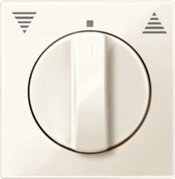 Merten System M central plate thermoplast brillant, white (567144)