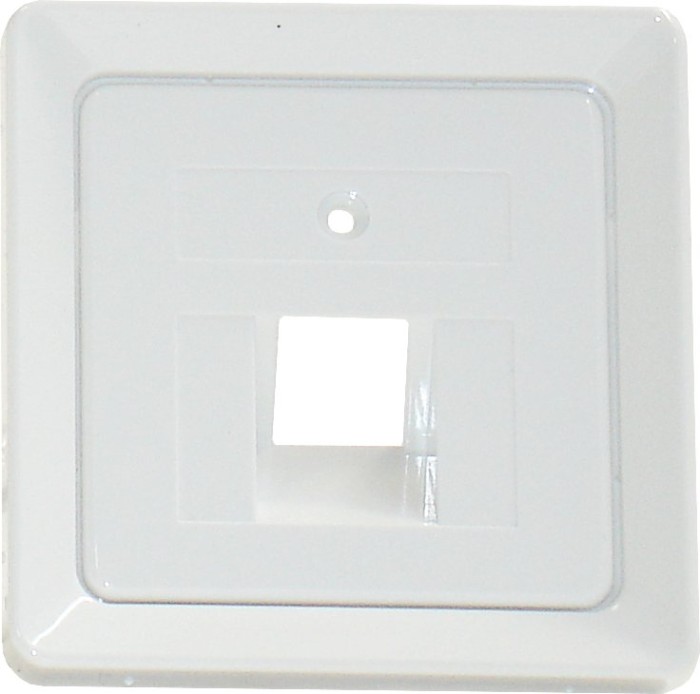 Schrack ELSO central plate for UAE 1x RJ45, pearl white (EL206400)