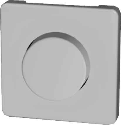 Schrack ELSO central plate with rotary knob, stainless steel effect (EL2270111)