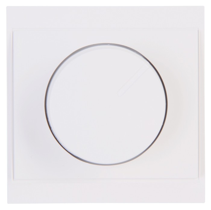 Kopp Malta dimmer cover for pressure-push dimmer, arctic white (312313186)
