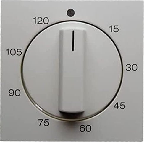 Berker S.1/B.3/B.7 centre plate for mechanical clock timer, polar white shiny (16338989)