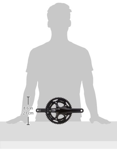 Shimano 105 5700 Hollowtech II crankset 170mm 52/29 black (FC-5700C29L)