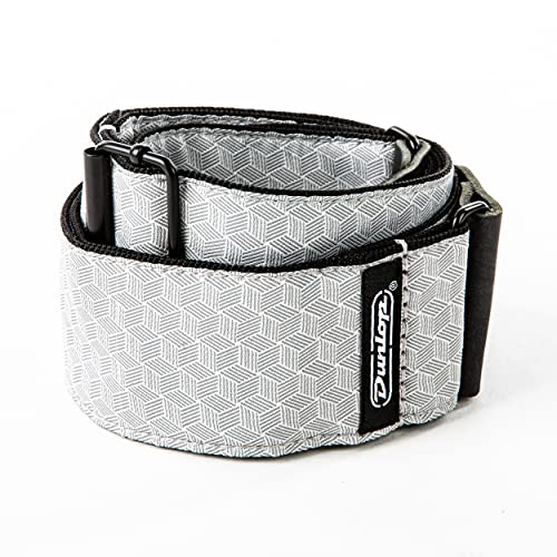 Dunlop Jacquard Cube Hatch Light Grey strap (D6712)