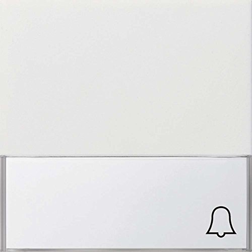Gira rocker with label field and symbol, pure white shiny (0679 112)