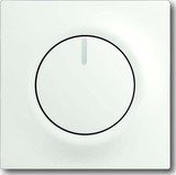 Busch-Jaeger impulse central plate with rotary knob, studio white matte (6540-774)