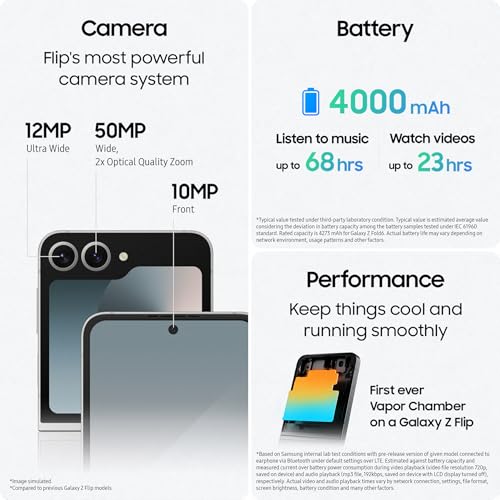Samsung Galaxy Z Flip6 256GB blau (SM-F741BLBG)