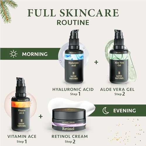 Satin Naturel Bio Anti-Aging 4x Serum 30ml + Creme 30ml Geschenkset