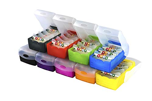 HAN Croco card index box A8, transparent/blue (998-643)