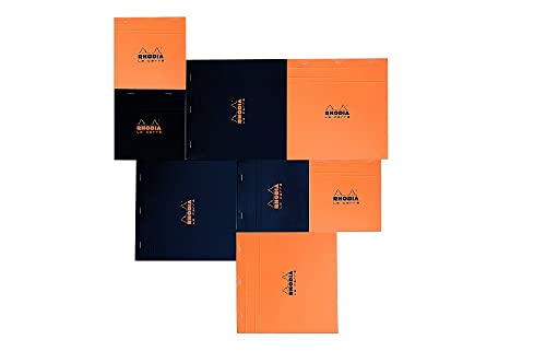 Rhodia Basics notepad N°11 black A7 checkered, 80 sheets (112009C)