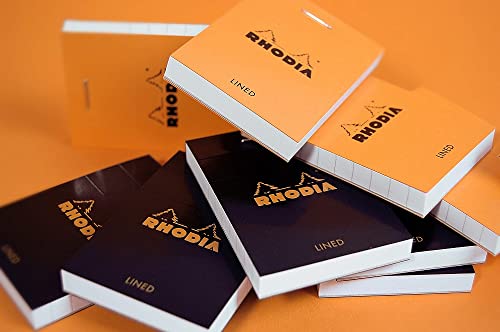 Rhodia Basics notepad N°11 black A7 checkered, 80 sheets (112009C)