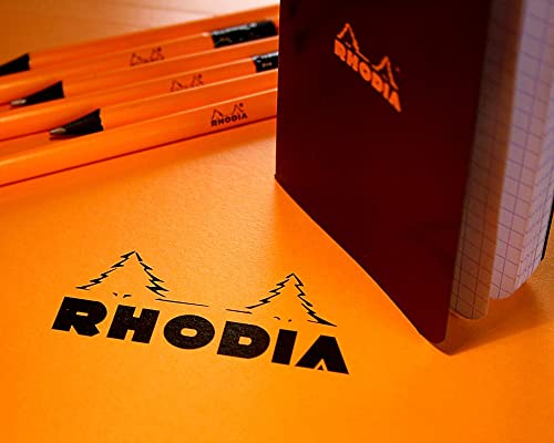 Rhodia Basics notepad N°11 black A7 checkered, 80 sheets (112009C)