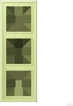 Jung frame 3-way, vert jaune clair (LC 983222)