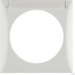 Berker Integro flow frame 1 x with label field, polar white shiny (918032509)