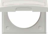Berker Integro flow frame 1 x with hinged cover and label field, polar white shiny (919882502)
