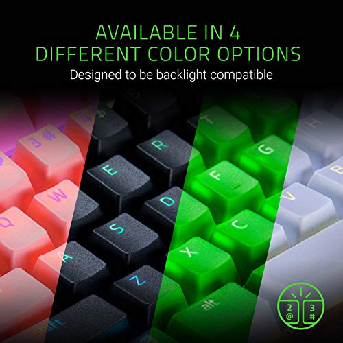 Razer Doubleshot PBT Keycap Upgrade Set for Mechanical & Optical Keyboards: Compatible with Standard 104/105 US and UK layouts - Quartz Pink