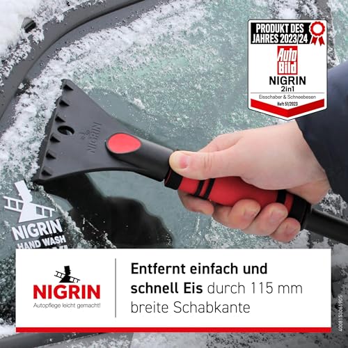 Nigrin 6190 Snow Brush with Ice Scraper