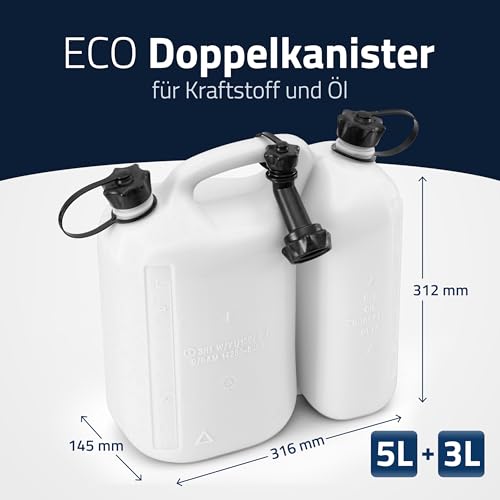 Hünersdorff Doppelkanister ECO transparent 8.5l (5.5l + 3l) (824900)