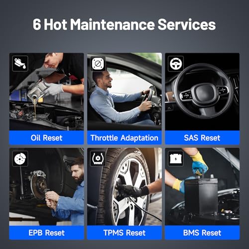 OBD2 Code Reader TOPDON ArtiDiag500, DIagnostic Scanner Engine/Transmission/ABS/Airbag Car Diagnostic Tool, 5 Reset Functions for Oil/BMS/ABS/ETS/Throttle, One-Click Lifetime Wi-Fi Update