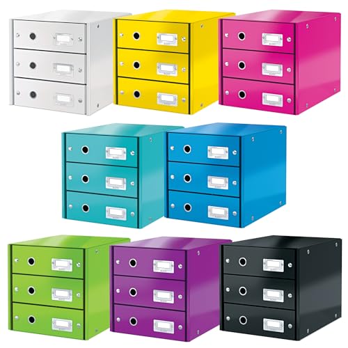 Leitz click & store Wow drawer kit with 3 charging blue (60480036)