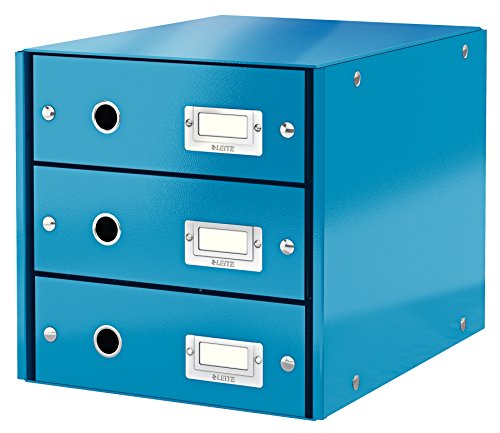 Leitz click & store Wow drawer kit with 3 charging blue (60480036)