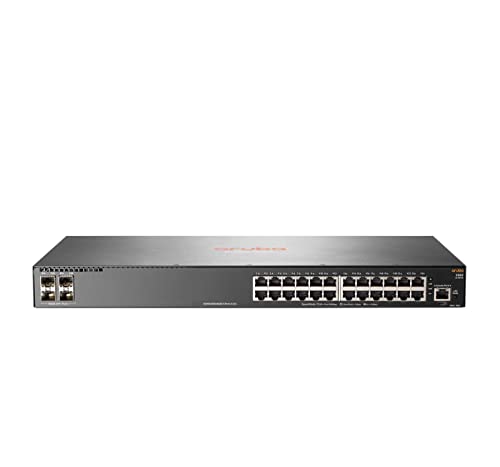 HPE Aruba 2540 24G Rackmount Gigabit Managed Switch, 24x RJ-45, 4x SFP+ (JL354A)