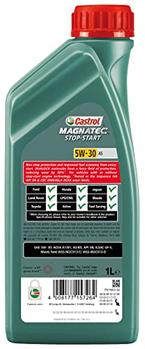 Castrol 159B90 5W-30 A5 Magnatec Stop-Start Motor Oil, 1L