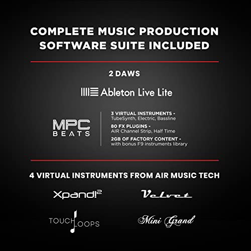 MIDI Controller Bundle - 61-Key USB MIDI Keyboard Controller with Sustain Pedal and Pro Software Suite - M-Audio Keystation 61 MK3 + SP-2
