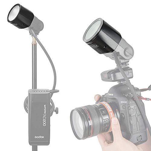 GODOX Witstro H200R Round Flash Head for Godox AD200 Flash, 200W Ring Flash Head Strong Power and Natural Light Effects for AD200 / AD200Pro Pocket Flash