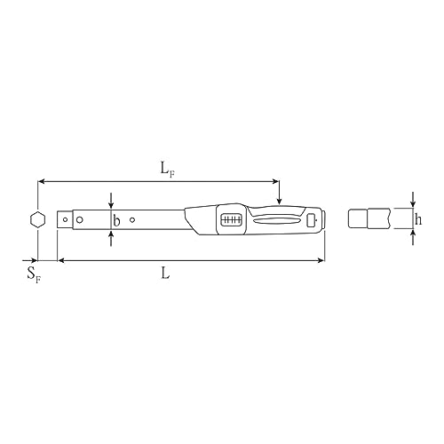 Stahlwille 730N/80 730N Torque Wrench, Silver/Black, 80/160 800 Nm