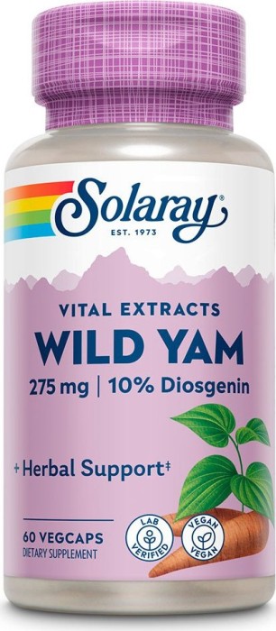 Solaray Wild Yam Root Extract Kapseln, 60 Stück