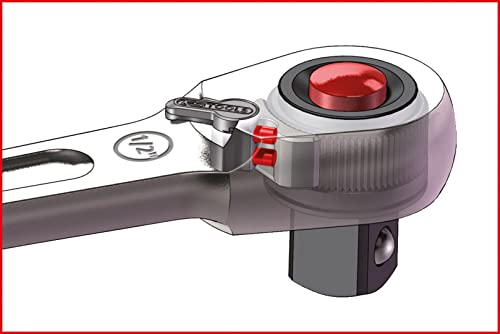 KS Tools 920.1490 1/4" SlimPOWER Reversible ratchet, 72 teeth