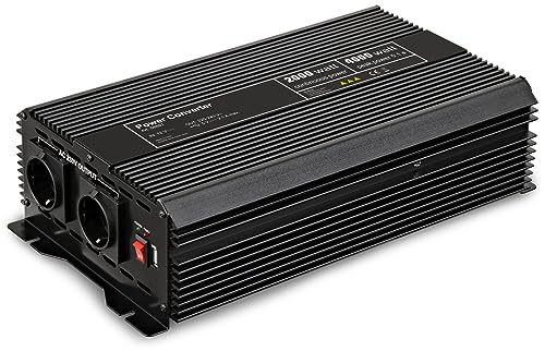 goobay 58891 power adapter/inverter 2000 W Black 58891, Universal, 12-13.8 V, 2000 W, 230 V, Black, DC-to-AC