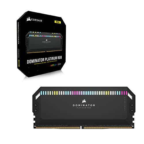 Corsair Dominator Platinum RGB schwarz DIMM Kit 32GB, DDR5-5600, CL36-36-36-76, on-die ECC (CMT32GX5M2B5600C36)