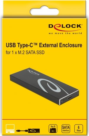 DeLOCK USB Type-C External Enclosure, USB-C 3.1 (42003)