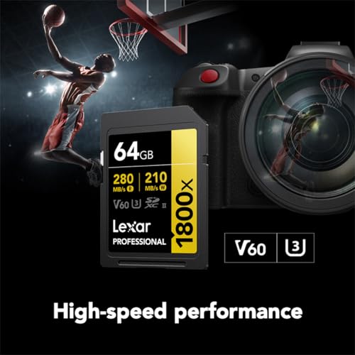 Lexar Professional 1800x Gold Series R280/W210 SDXC 64GB, UHS-II U3, Class 10 (LSD1800064G-BNNNG / LSD1800064G-BNNNU / LSD1800064G-RNNNC)