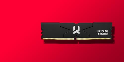 goodram IRDM BLACK SILVER DIMM Kit 32GB, DDR5-6400, CL32-38-38-78, on-die ECC (IR-6400D564L32S/32GDC)