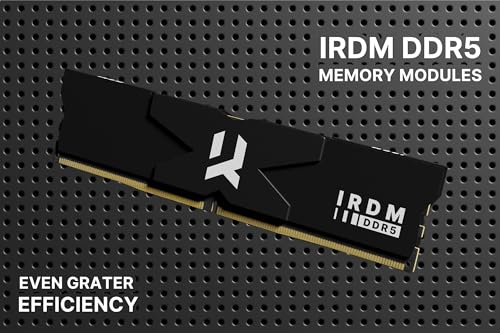 goodram IRDM BLACK SILVER DIMM Kit 32GB, DDR5-6400, CL32-38-38-78, on-die ECC (IR-6400D564L32S/32GDC)