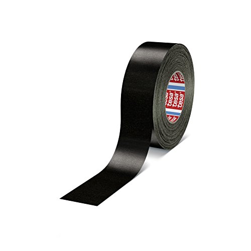 Tesa 04651-00507-00 "Premium" Cloth Tape, Black, 50 m x 38 mm