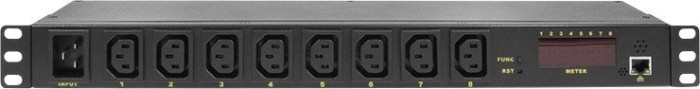 LogiLink 19" power strip 8-way, each socket separate switchable (PDU8P01)